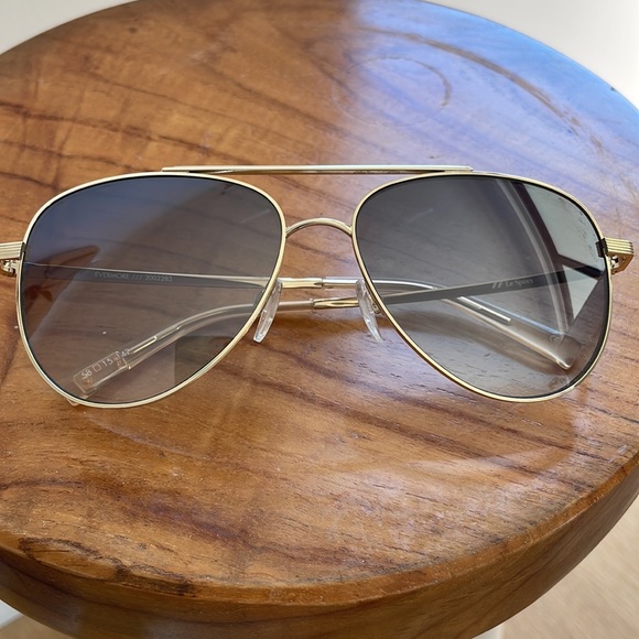 Le Specs Evermore Gold Aviator Sunglasses main image 9